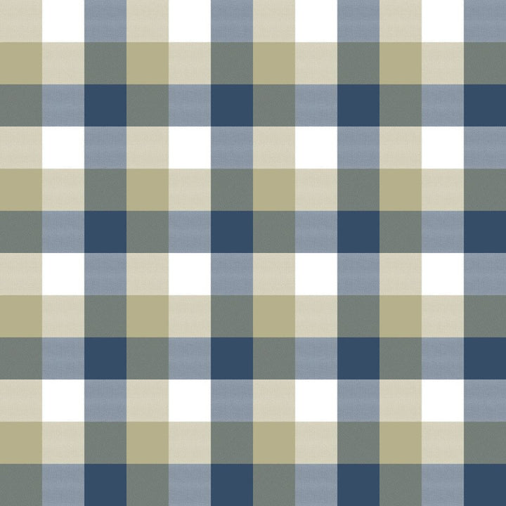 Alsace Check Sapphire by RM CoCo Fabric