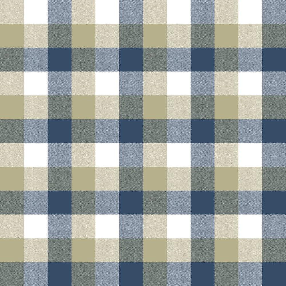 Alsace Check Sapphire by RM CoCo Fabric ColorWorks Spring 2022 RM Studio See Sample 0 Horizontal: 6.75 and Vertical: 6.75 0 - Fabric Carolina -