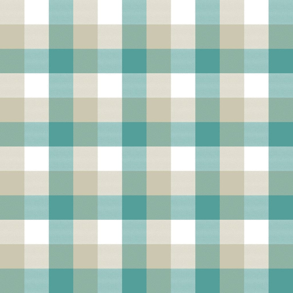 Alsace Check Sea Glass by RM CoCo Fabric