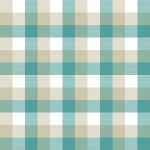 Alsace Check Sea Glass by RM CoCo Fabric