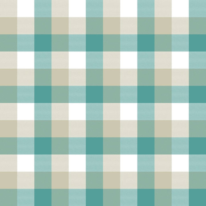 Alsace Check Sea Glass by RM CoCo Fabric