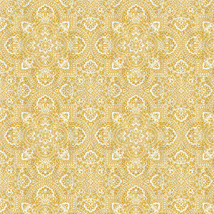 Alsace Damask Goldenrod by RM CoCo Fabric