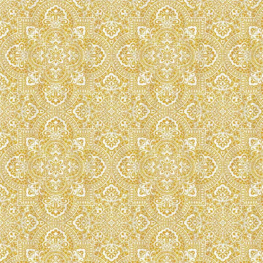 Alsace Damask Goldenrod by RM CoCo Fabric