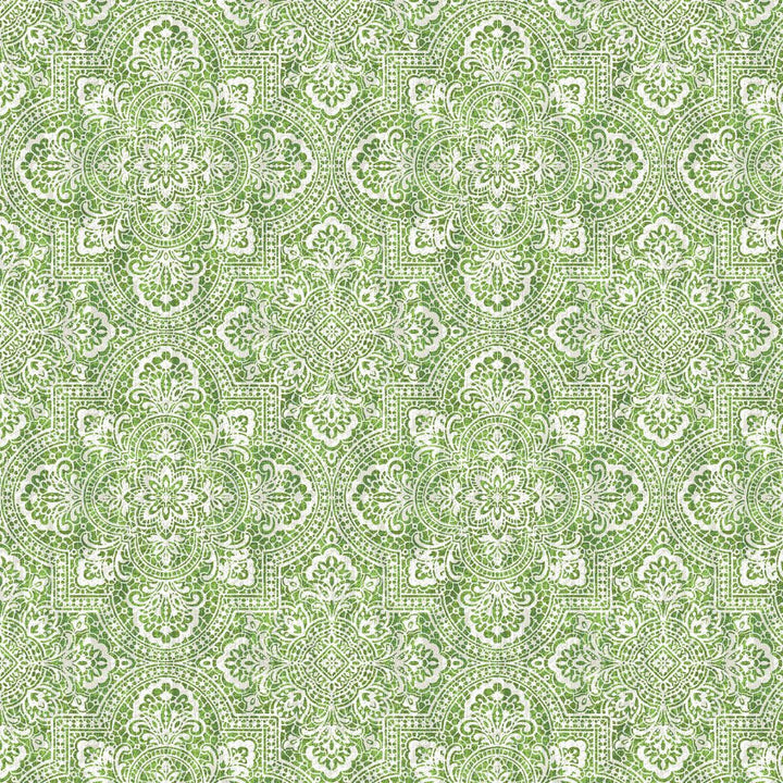 Alsace Damask Snow Pea by RM CoCo Fabric