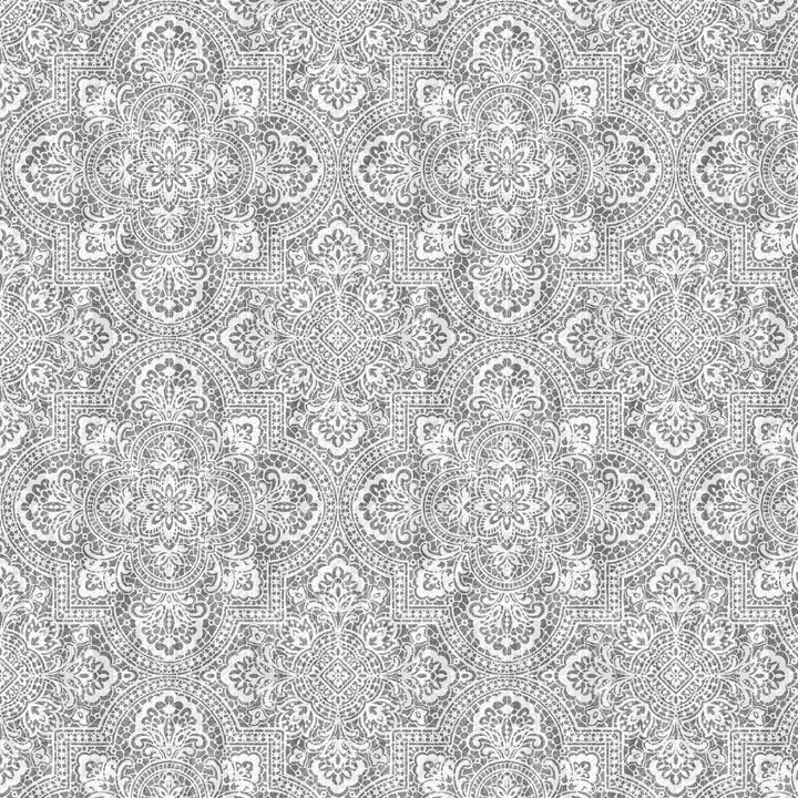 Alsace Damask Smoke by RM CoCo Fabric