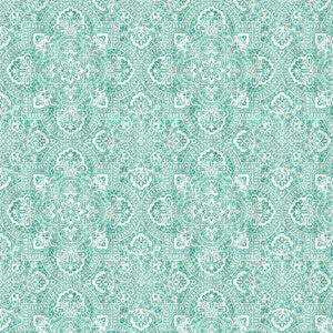 Alsace Damask Sea Glass by RM CoCo Fabric