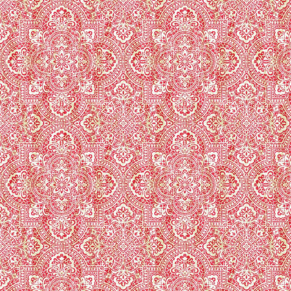 Alsace Damask Strawberry by RM CoCo Fabric