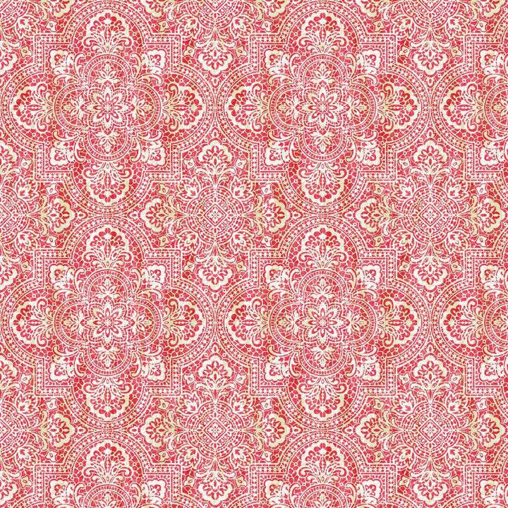 Alsace Damask Strawberry by RM CoCo Fabric
