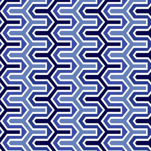 Rickety Rac Stripe Horizon by RM CoCo Fabric