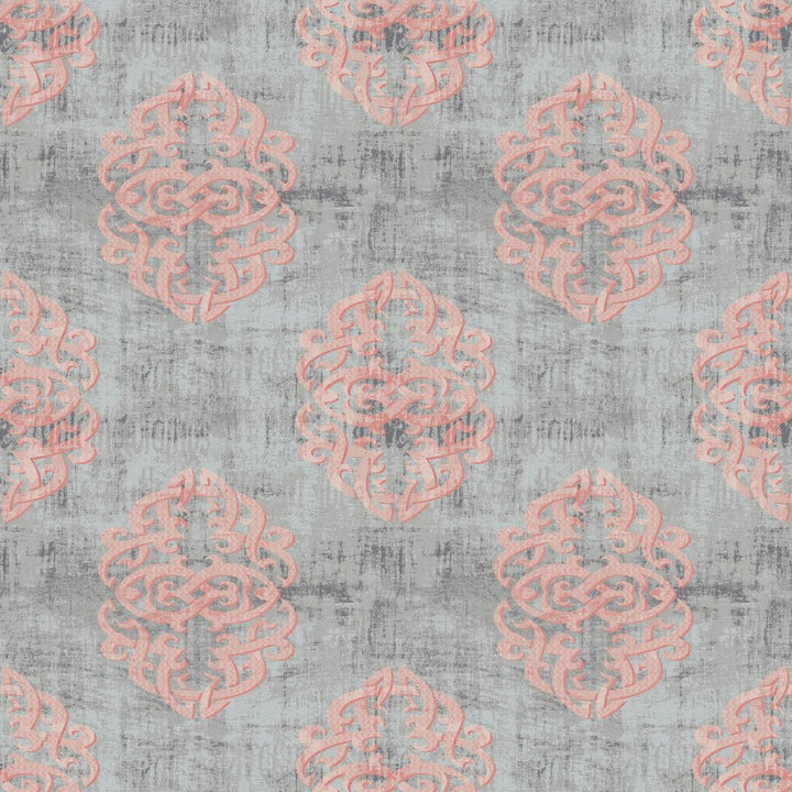 Guinevere Damask Rose Dust by RM CoCo Fabric