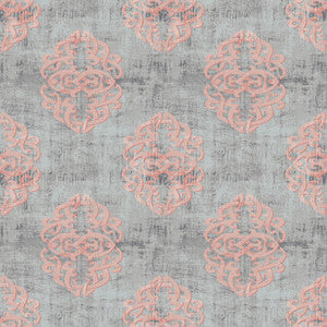 Guinevere Damask Rose Dust by RM CoCo Fabric