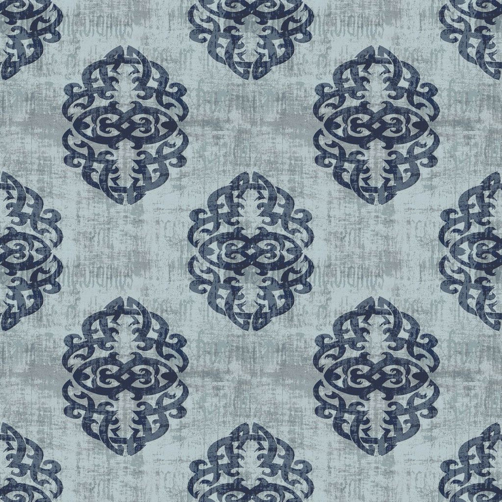 Guinevere Damask Blue Bell by RM CoCo Fabric ColorWorks Spring 2022 RM Studio See Sample 0 Horizontal: 13.5 and Vertical: 13.5 0 - Fabric Carolina -