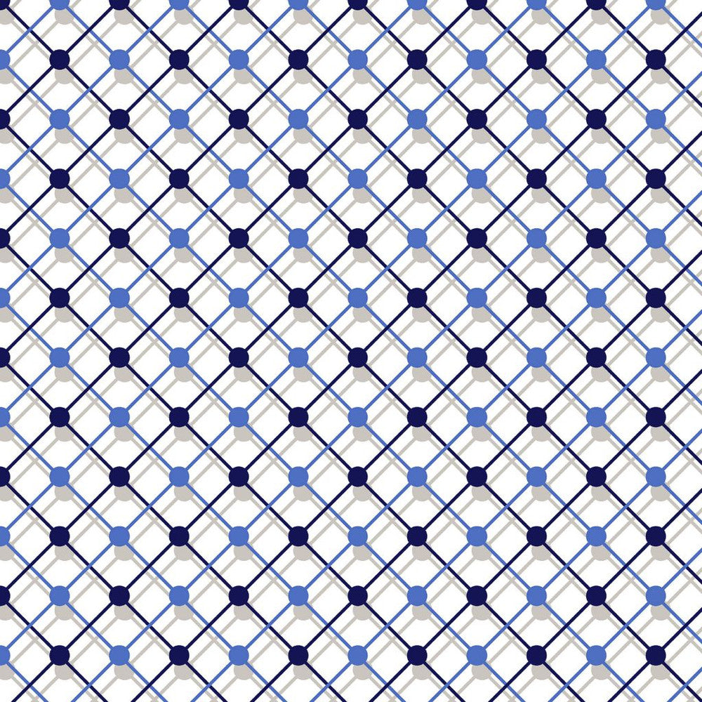 Illusion Trellis Nautical by RM CoCo Fabric