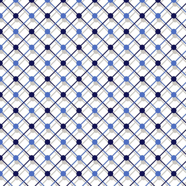Illusion Trellis Nautical by RM CoCo Fabric