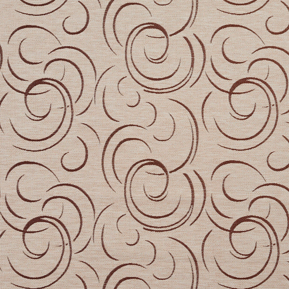1646 Bisque Swirl by Charlotte Fabric Modern Tapestry 100% Woven Polyester Asia Exceeds 200,000 Wyzenbeek Rubs (Heavy Duty) Horizontal: 9.5" x Vertical: 14" 54 Inches - Fabric Carolina -