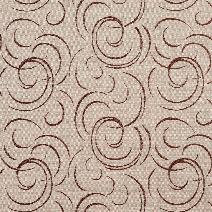1646 Bisque Swirl by Charlotte Fabric Modern Tapestry 100% Woven Polyester Asia Exceeds 200,000 Wyzenbeek Rubs (Heavy Duty) Horizontal: 9.5" x Vertical: 14" 54 Inches - Fabric Carolina -