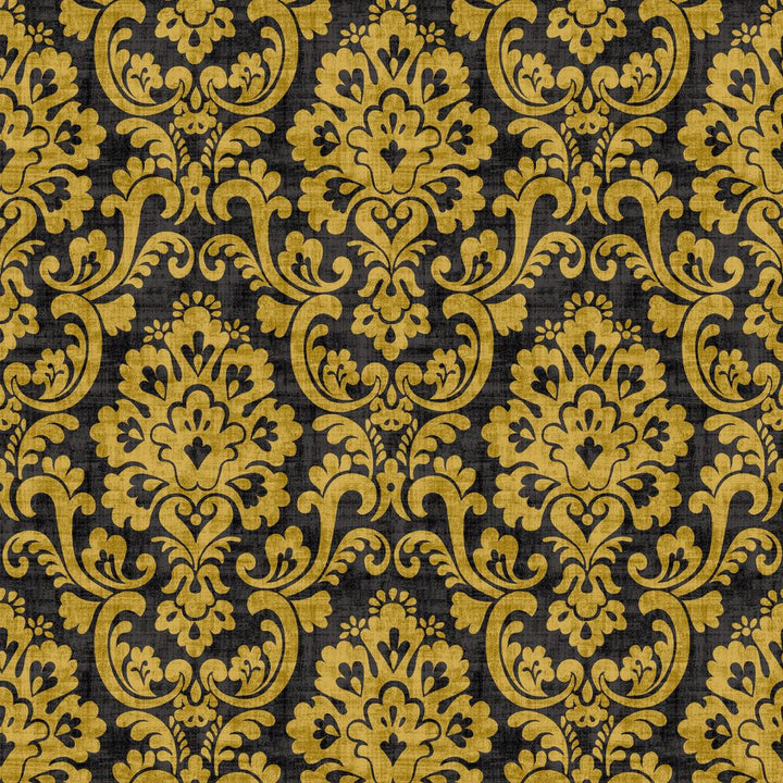 Frescato Damask Reversal Black Gold by RM CoCo Fabric ColorWorks Spring 2022 RM Studio See Sample 0 Horizontal: 13.5 and Vertical: 20.5 0 - Fabric Carolina -