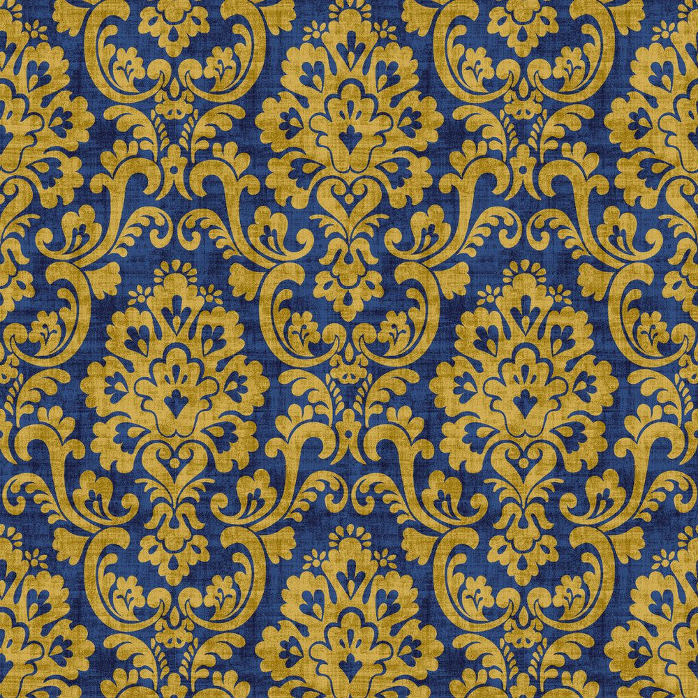 Frescato Damask Reversal Lazuli by RM CoCo Fabric
