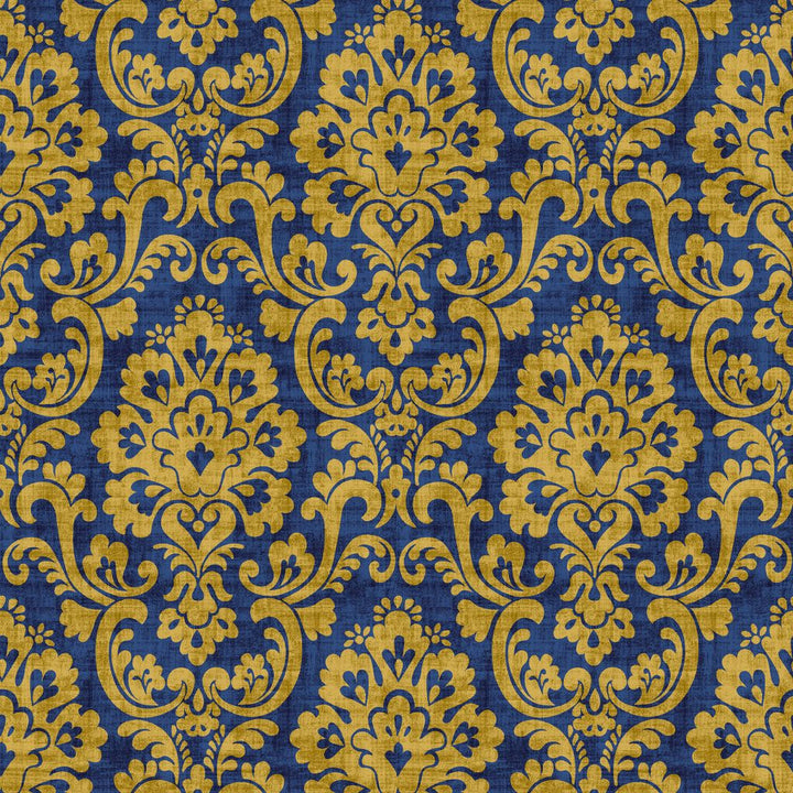 Frescato Damask Reversal Lazuli by RM CoCo Fabric