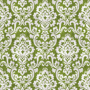 Frescato Damask Reversal Wasabi by RM CoCo Fabric