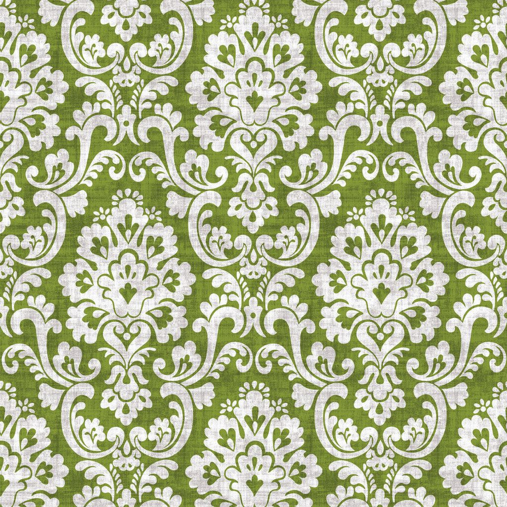 Frescato Damask Reversal Wasabi by RM CoCo Fabric