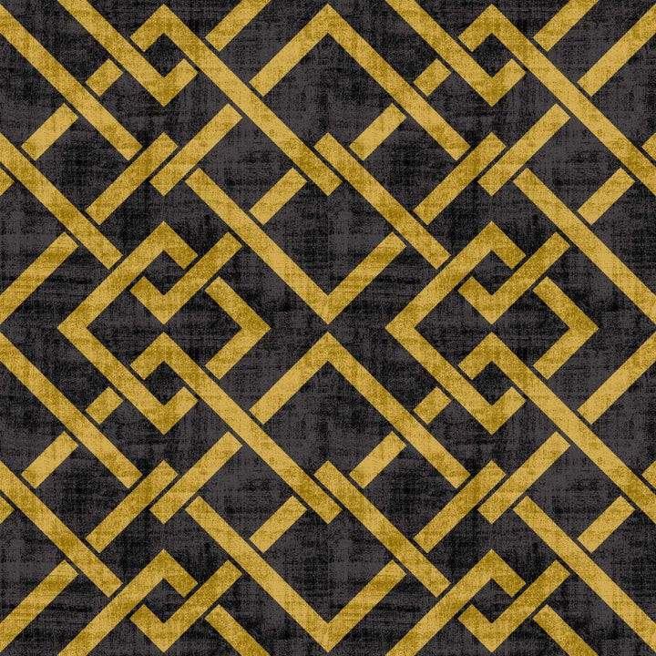 Frescato Trellis Reversal Black Gold by RM CoCo Fabric