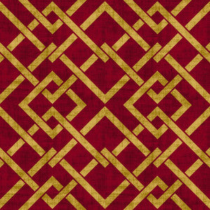 Frescato Trellis Reversal Opera Red by RM CoCo Fabric