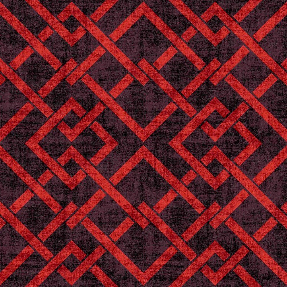 Frescato Trellis Reversal Purple Flame by RM CoCo Fabric ColorWorks Spring 2022 RM Studio See Sample 0 Horizontal: 6.75 and Vertical: 6.75 0 - Fabric Carolina -