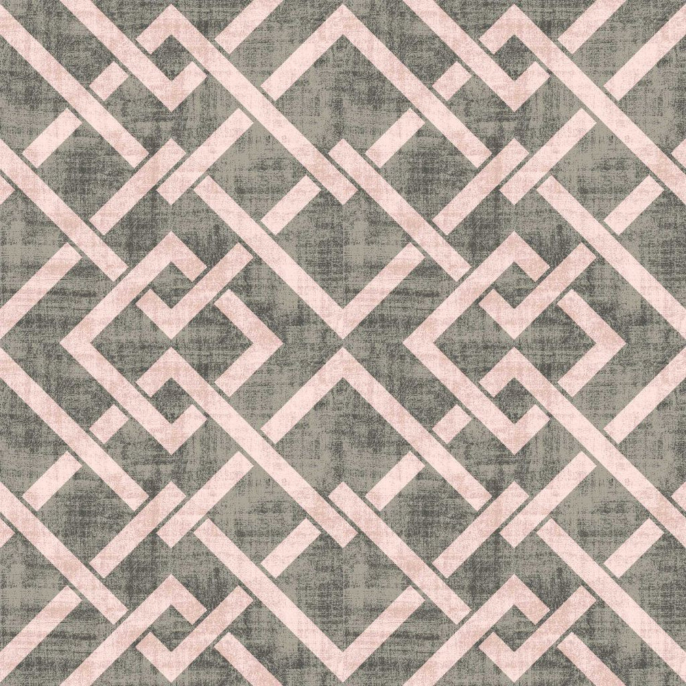 Frescato Trellis Reversal Rose Dust by RM CoCo Fabric