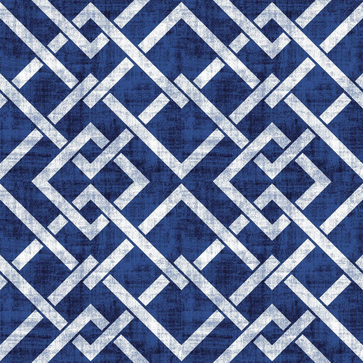 Frescato Trellis Reversal Sapphire by RM CoCo Fabric