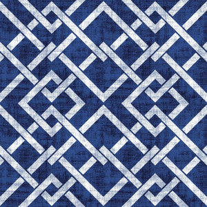 Frescato Trellis Reversal Sapphire by RM CoCo Fabric