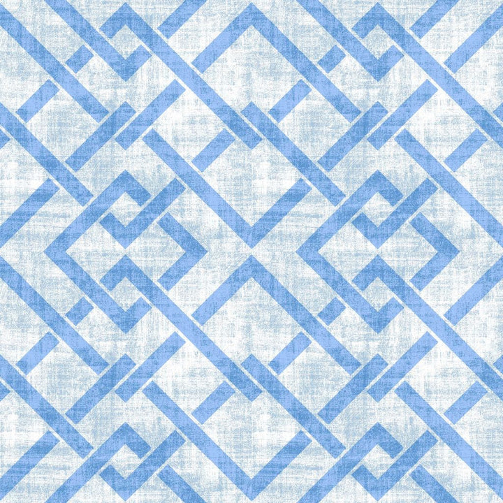 Frescato Trellis French Blue by RM CoCo Fabric