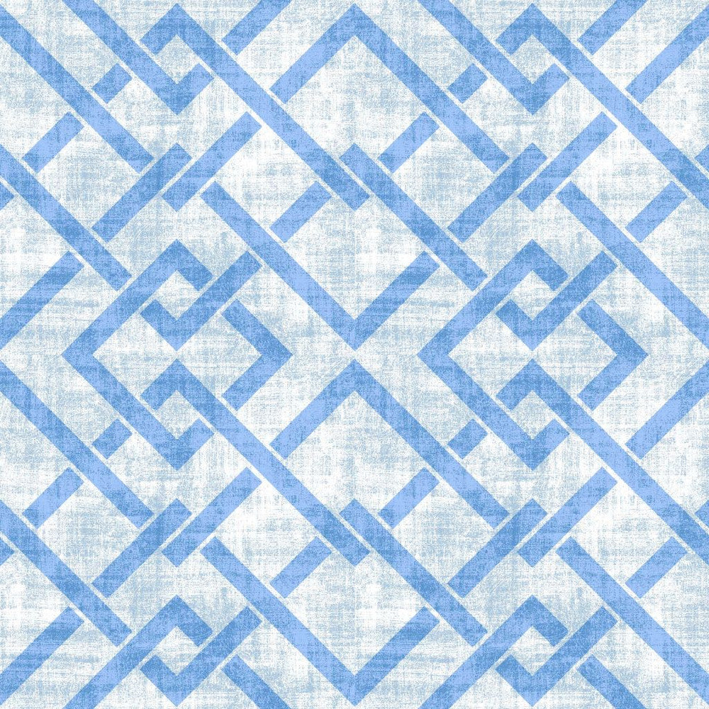Frescato Trellis French Blue by RM CoCo Fabric