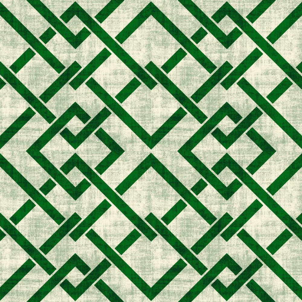 Frescato Trellis Evergreen by RM CoCo Fabric