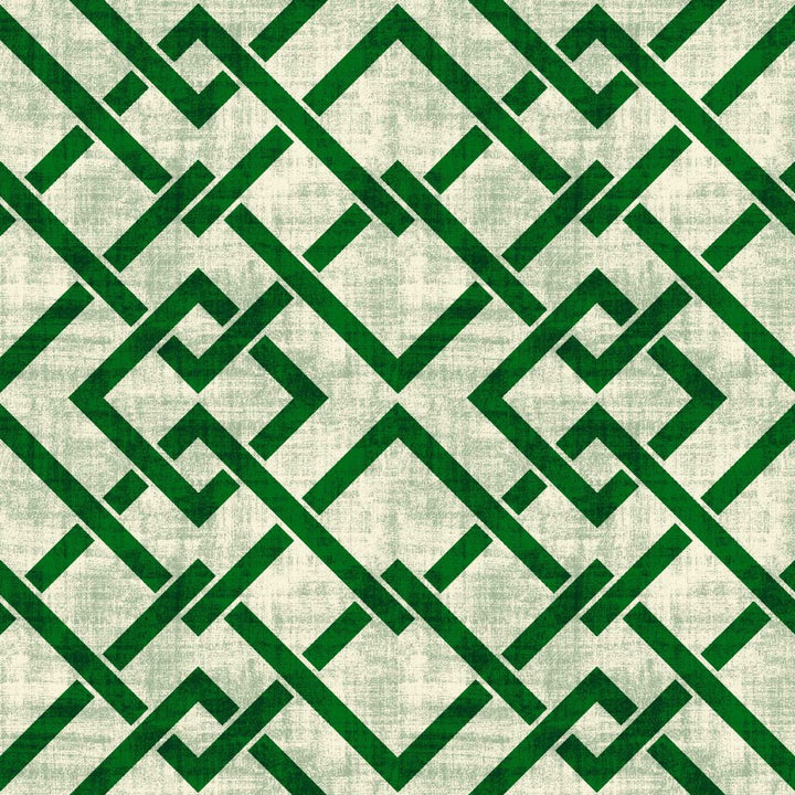 Frescato Trellis Evergreen by RM CoCo Fabric