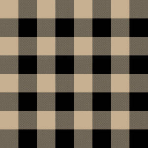 Big Sky Check Black Stone by RM CoCo Fabric