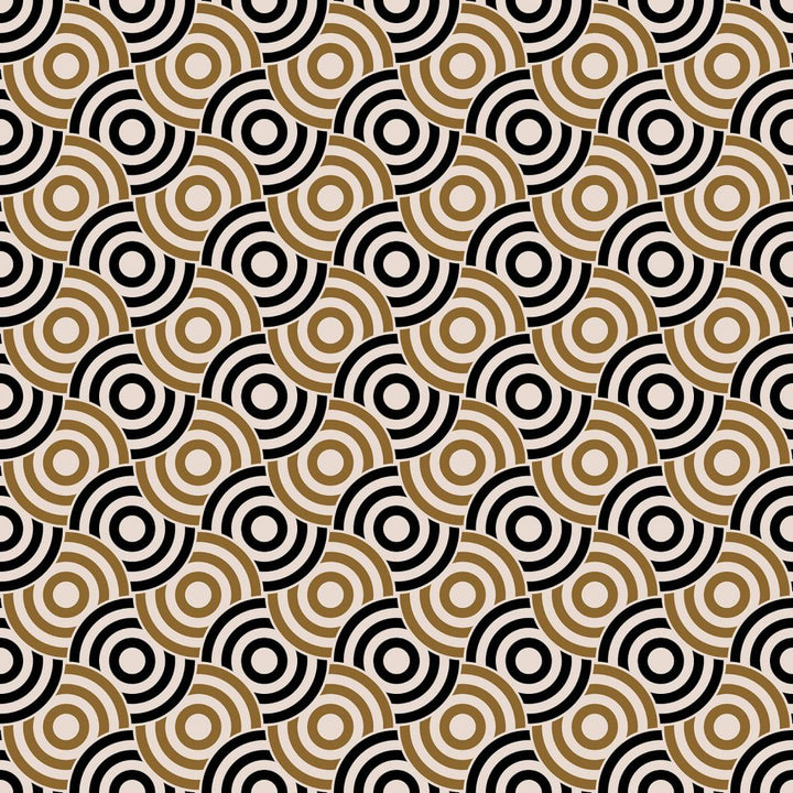 Circle Up Black Walnut by RM CoCo Fabric