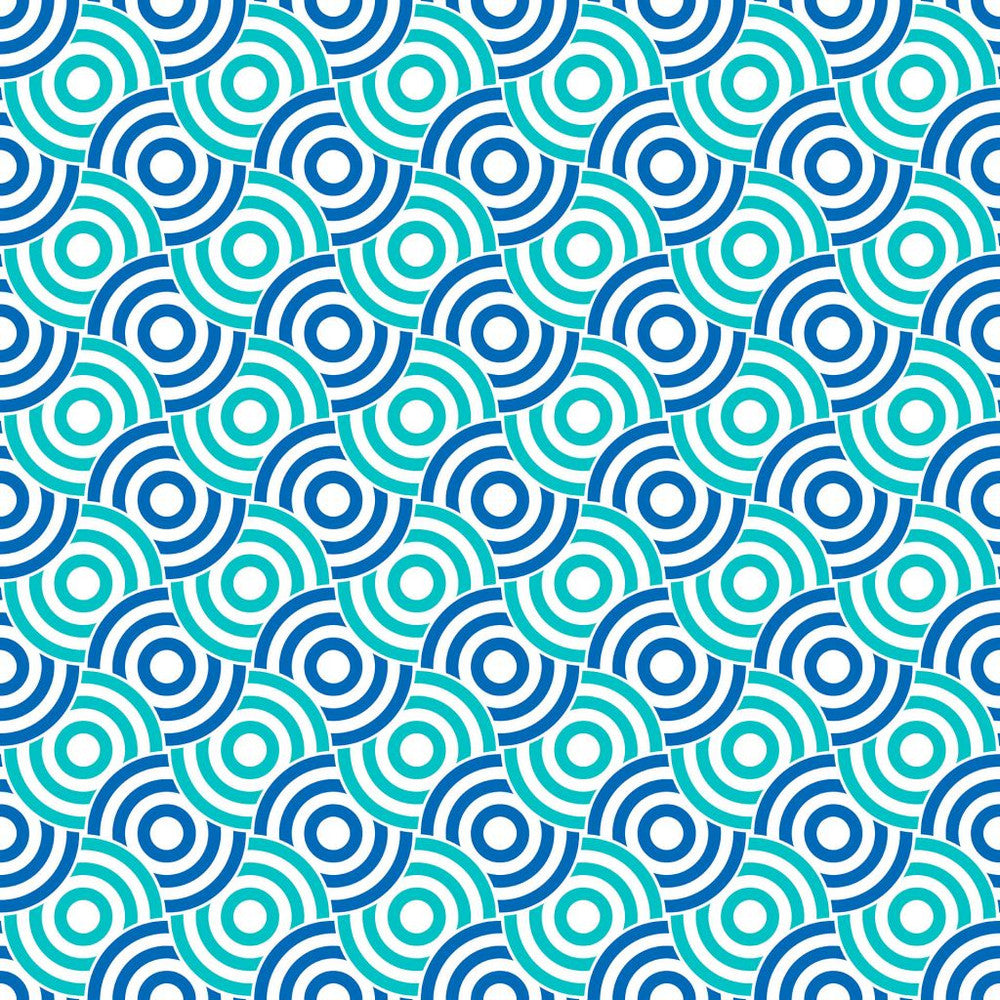 Circle Up Ocean by RM CoCo Fabric ColorWorks Spring 2022 RM Studio See Sample 0 Horizontal: 6.75 and Vertical: 6.75 0 - Fabric Carolina -