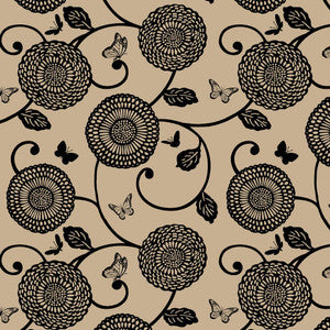 Mum's the Word Black Stone by RM CoCo Fabric