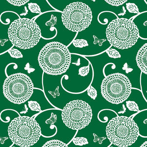 Mum's the Word Emerald by RM CoCo Fabric