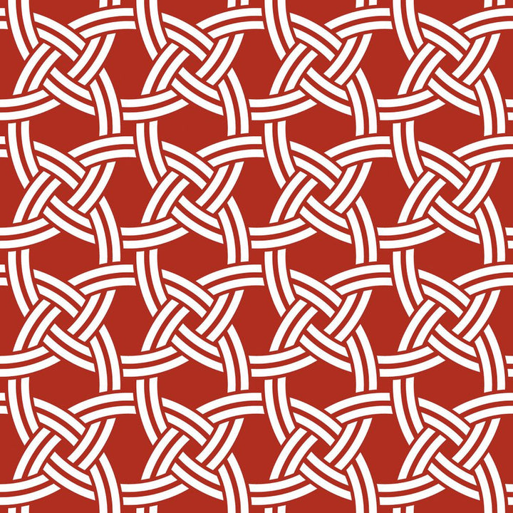 Nautical Knot Firethorn by RM CoCo Fabric