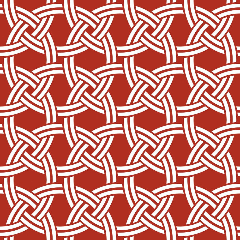Nautical Knot Firethorn by RM CoCo Fabric