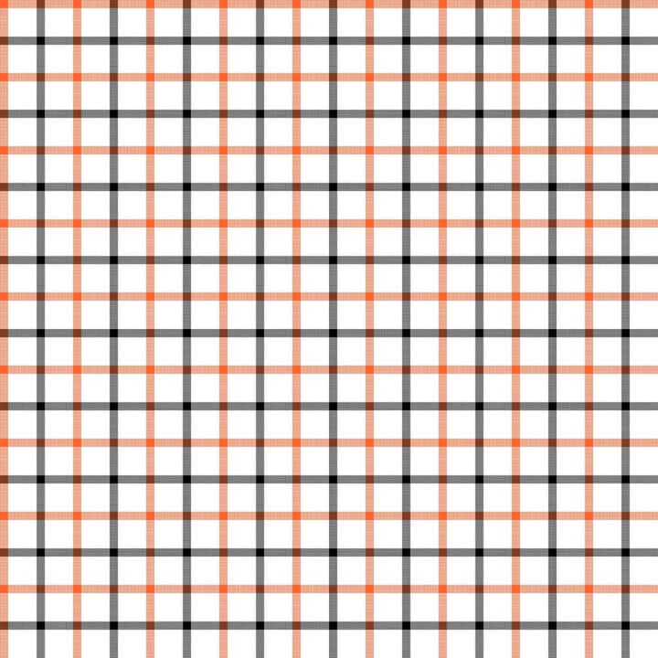 Cool Cat Check Orange Slice by RM CoCo Fabric
