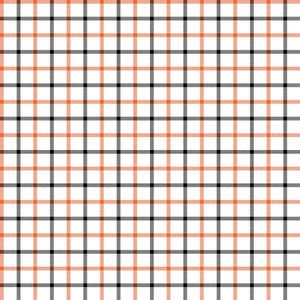 Cool Cat Check Orange Slice by RM CoCo Fabric
