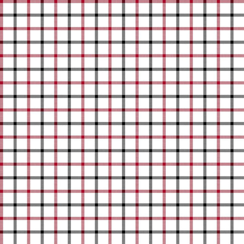 Cool Cat Check Red Hot by RM CoCo Fabric