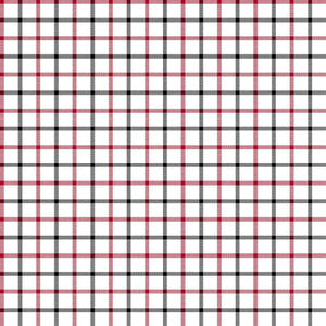 Cool Cat Check Red Hot by RM CoCo Fabric