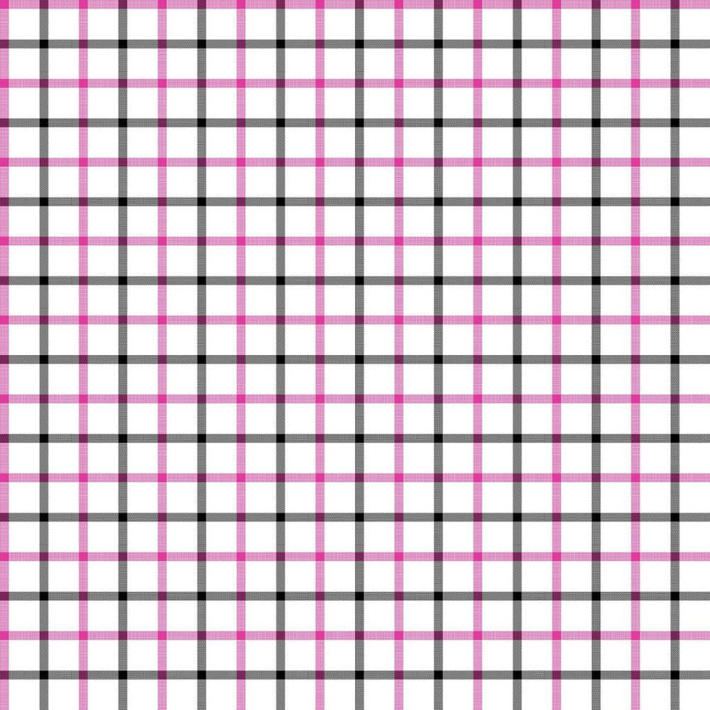 Cool Cat Check Pink Panther by RM CoCo Fabric