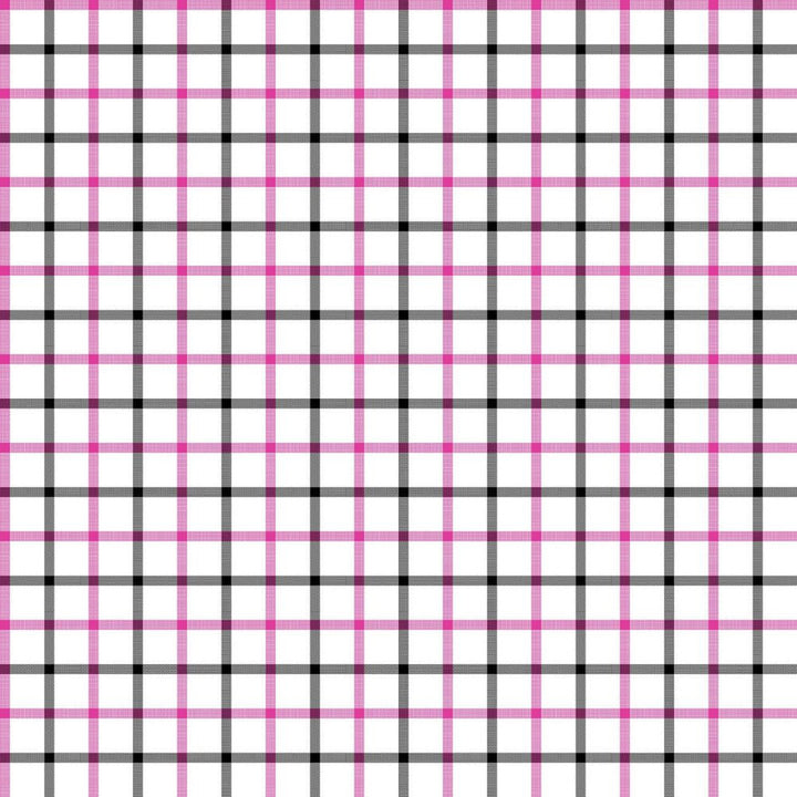 Cool Cat Check Pink Panther by RM CoCo Fabric