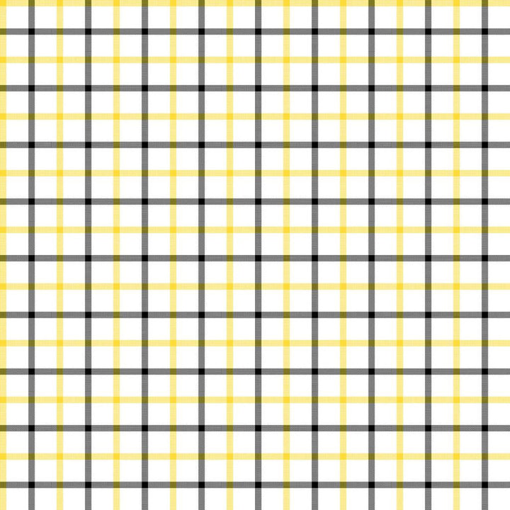 Cool Cat Check Yellow Zinger by RM CoCo Fabric