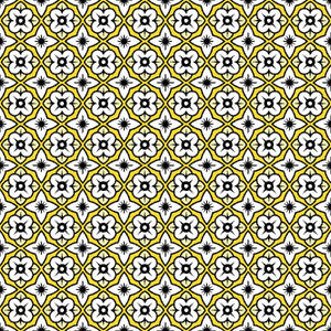Cool Cat Trellis Yellow Zinger - repeat wrong on samples by RM CoCo Fabric
